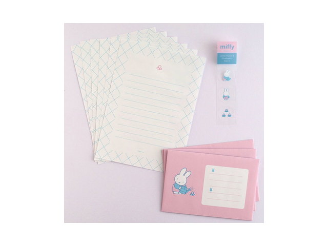 レターセット [pink・BM-479/flower] (with miffy)の商品画像