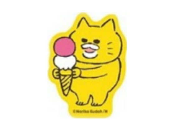 ノラネコぐんだん アクリルステッカーアイス 動物 アニマル シールの商品画像
