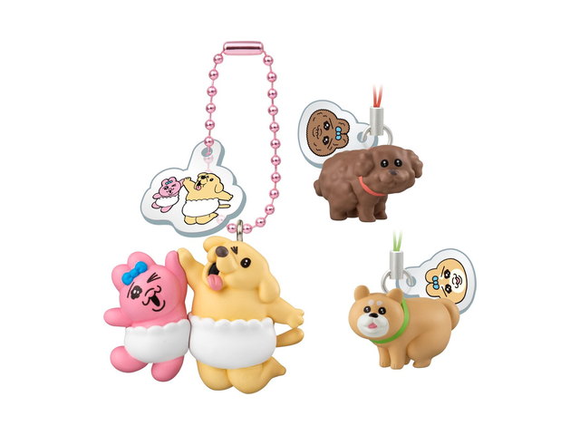 おぱんちゅうさぎとわんころマスコット ビスケットつきの商品画像