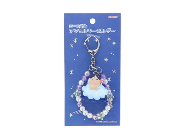 ビーズ付きアクリルキーホルダー キーリング たまごっち スイーツ アクキーの商品画像