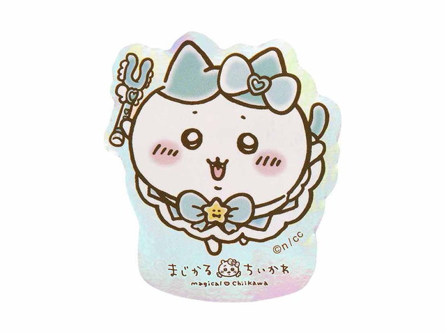 ちいかわ まじかるちいかわ スマホに貼れるサイズのホログラムステッカー（ハチワレ）の商品画像