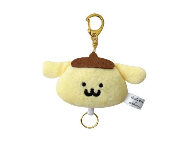 ポムポムプリン×お文具といっしょ リール付きマスコット（全2種）の商品画像