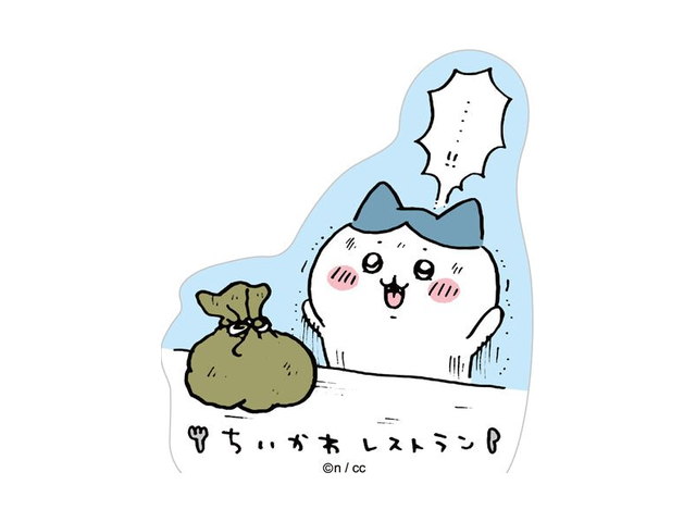 ちいかわ ちいかわレストラン スマホに貼れるサイズのステッカー（お手柄！！報酬アップ）の商品画像