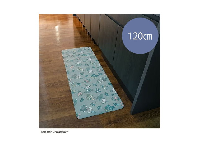 キッチンマット120cm（リトルミイ/ボタニカルグリーン）1455047400の商品画像