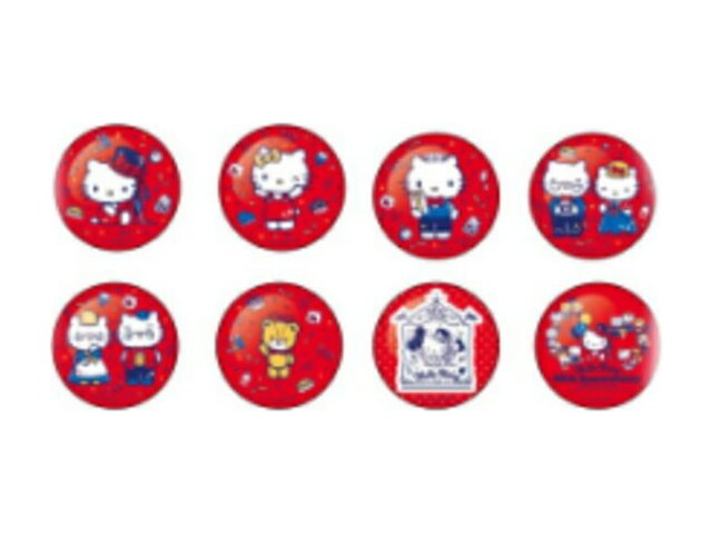 サンリオキャラクターズ トレーディング缶バッジハローキティ 50th 50周年 缶 缶バッチ バッチの商品画像