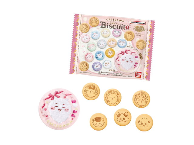 ちいかわ 刺繍缶バッジビスケット２の商品画像