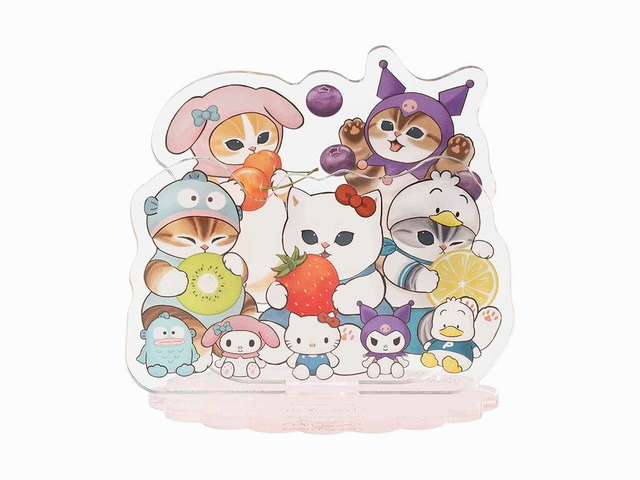 mofusand×サンリオキャラクターズ 大きめレイヤーアクリルスタンド(フルーツ)の商品画像