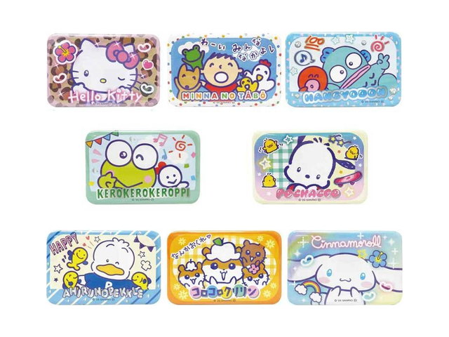 サンリオキャラクターズ 缶バッジ プリクラ型 胸キュンメモリーズの商品画像