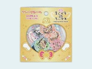 おかお（ゴールド） きらきらフレークシール 「ちいかわ なんか小さくてかわいいやつ」の商品画像