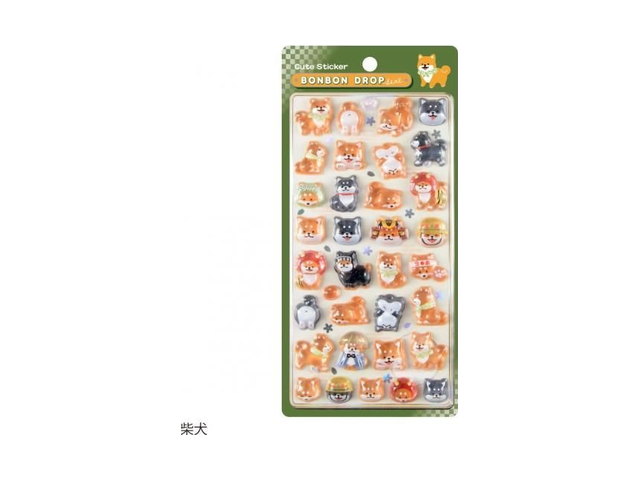 和柄・ボンボンドロップシール 柴犬の商品画像