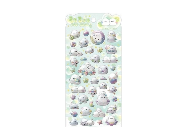 ぷっくり立体！うるちゅるポップシール/シマエナガの商品画像