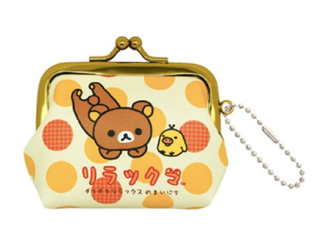 リラックマ がまぐちミニポーチ（リラックマ・ごろん）の商品画像
