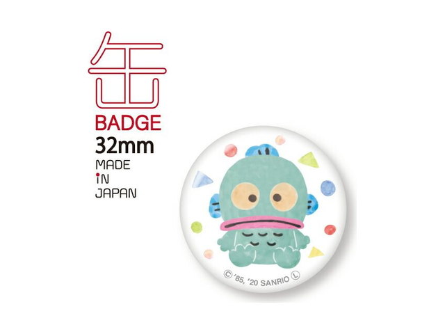 ハンギョドン キャラクター缶バッジ サンリオ レトロ かわいい 32mm イラストの商品画像