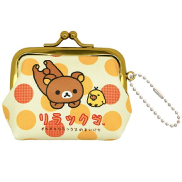 リラックマ がまぐちミニポーチ(リラックマ・ごろん)の商品画像