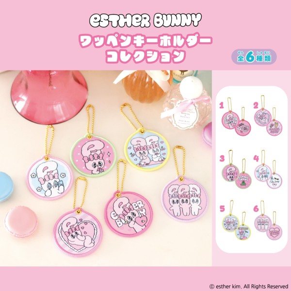 エスターバニー ワッペンキーホルダーコレクション【1BOX 6箱入り】の商品画像