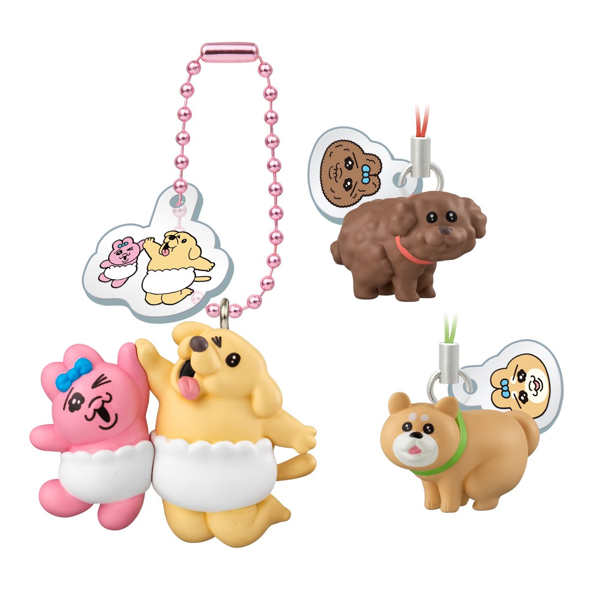 おぱんちゅうさぎとわんころマスコット ビスケットつきの商品画像