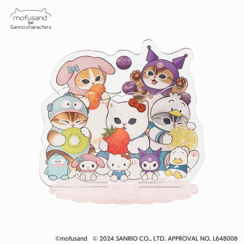 mofusand×サンリオキャラクターズ 大きめレイヤーアクリルスタンド(フルーツ)の商品画像