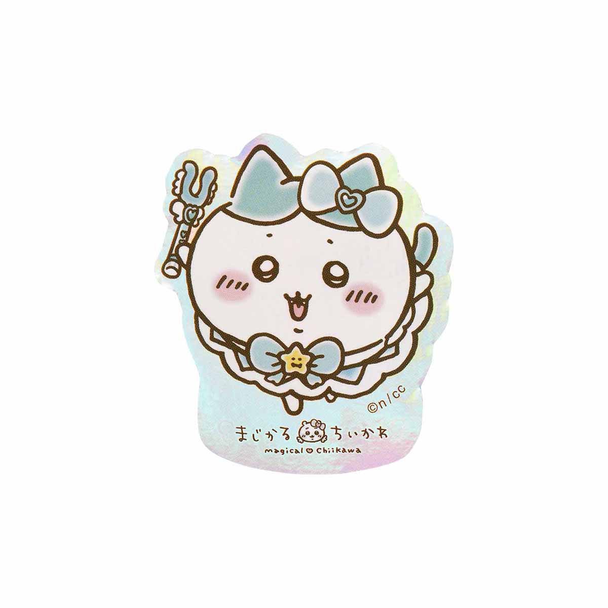 ちいかわ まじかるちいかわ スマホに貼れるサイズのホログラムステッカー（ハチワレ）の商品画像