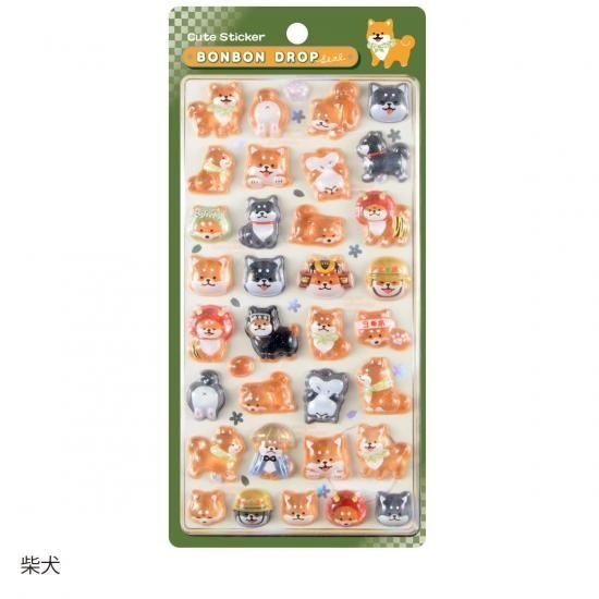 和柄・ボンボンドロップシール 柴犬の商品画像
