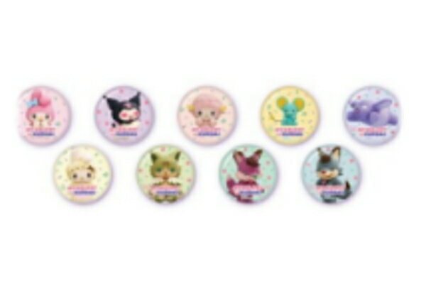 サンリオキャラクターズ トレーディング缶バッジマイメロディ×クロミ バッジ バッチ コレクションの商品画像