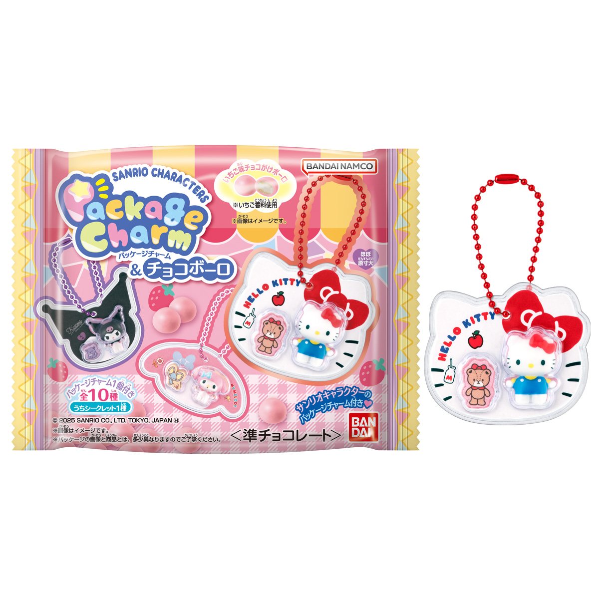 サンリオキャラクターズ パッケージチャーム&チョコボーロの商品画像