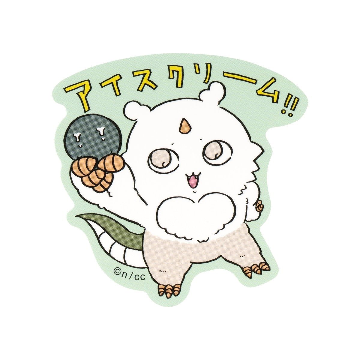 ちいかわ スマホに貼れるサイズのステッカー（あのこ アイスクリーム！！）の商品画像