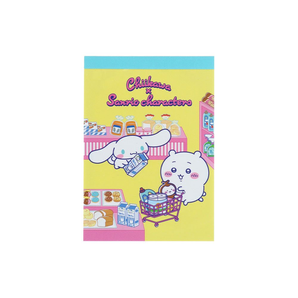 ちいかわ×サンリオキャラクターズ スーパーマーケットなメモミニ（ちいかわ×シナモロール）の商品画像