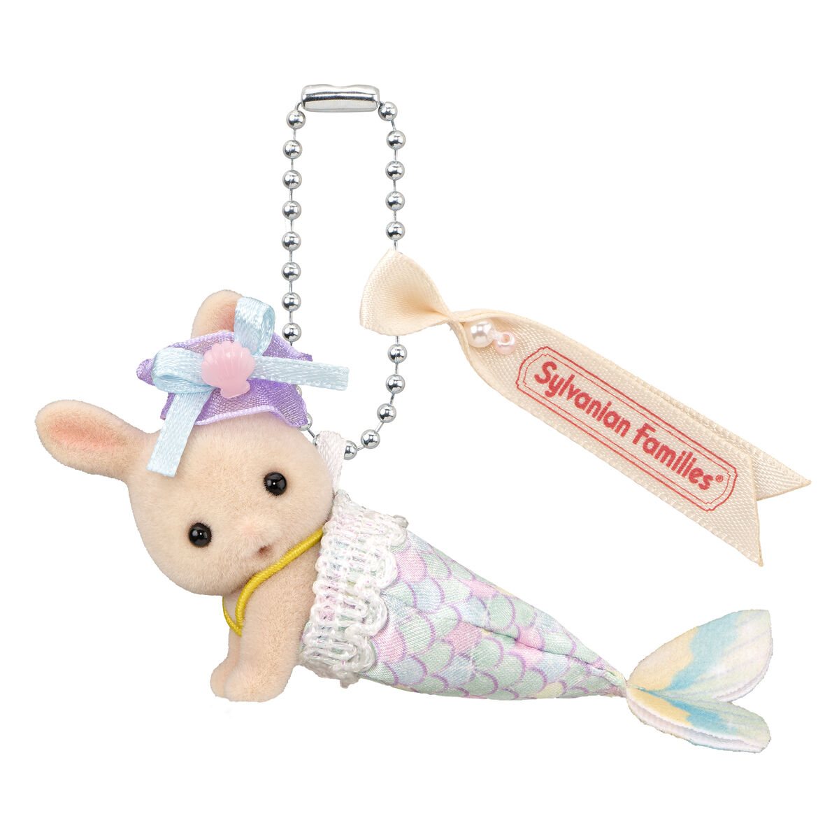 シルバニアファミリーキーチェーン みるくウサギの赤ちゃん（はいはい）-マーメイド-の商品画像