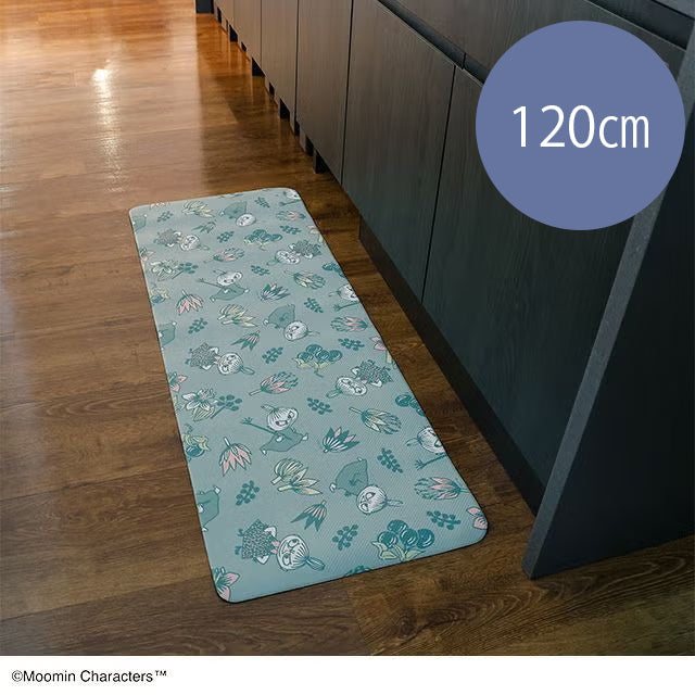 キッチンマット120cm（リトルミイ/ボタニカルグリーン）1455047400の商品画像