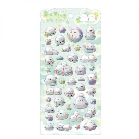 ぷっくり立体!うるちゅるポップシール/シマエナガの商品画像