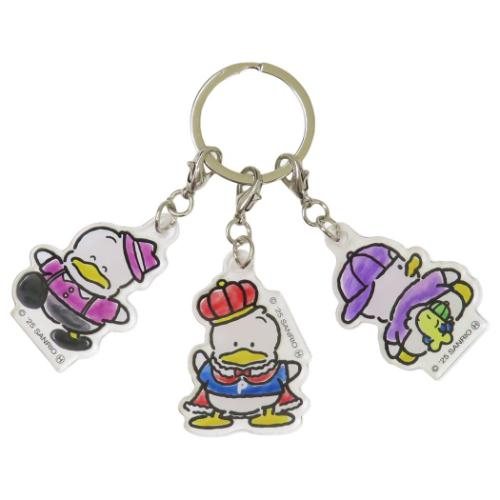 あひるのペックル 3連アクリルキーホルダー 35th A サンリオ マリモクラフト 3チャームの商品画像