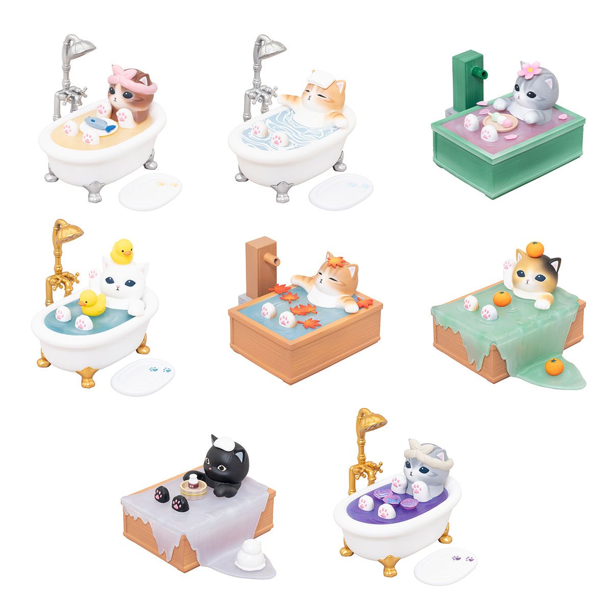 mofusand GPSBOX いいお風呂にゃん フィギュアコレクション(全8種)の商品画像